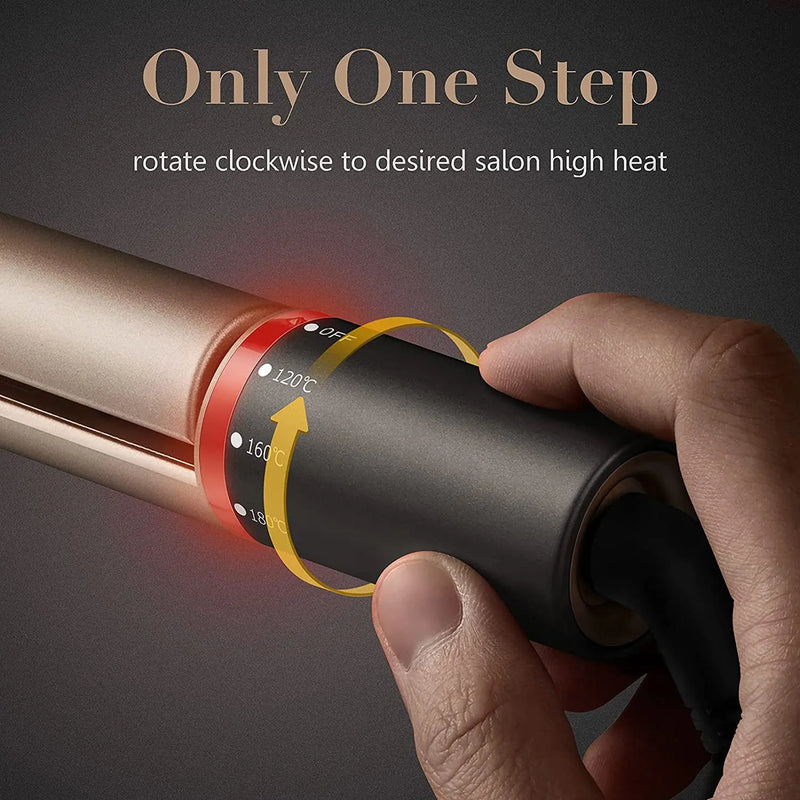 Professional Hair Straightener & Curler Ceramic Flat Iron 2-in-1 All Hair Types Others