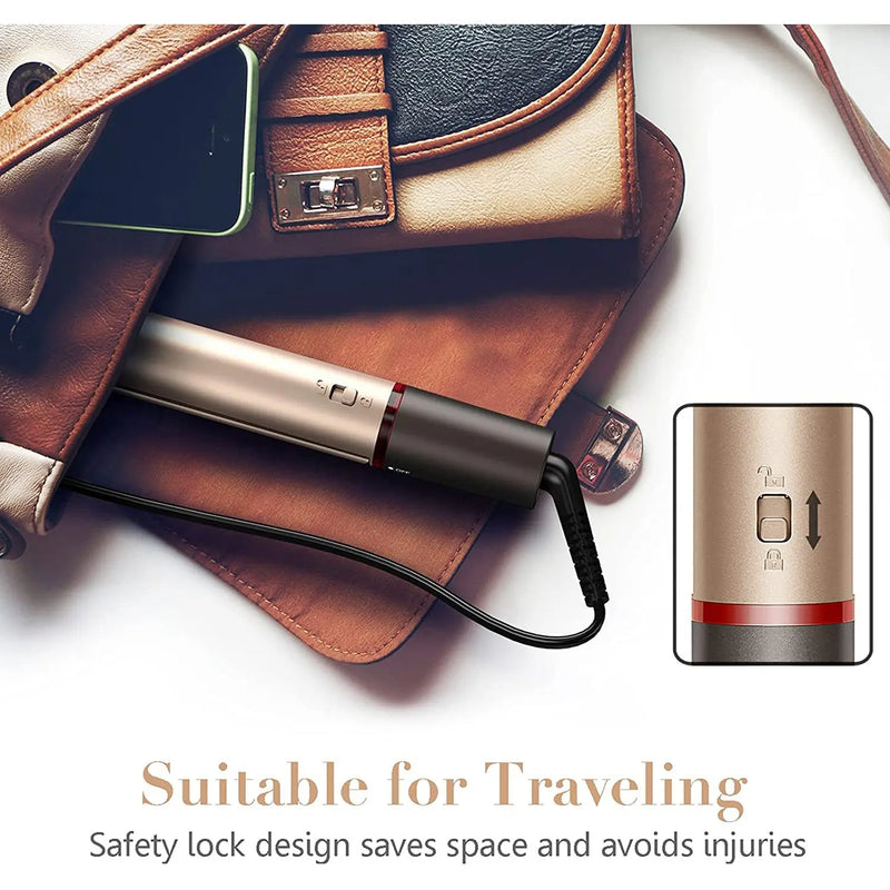 Professional Hair Straightener & Curler Ceramic Flat Iron 2-in-1 All Hair Types Others
