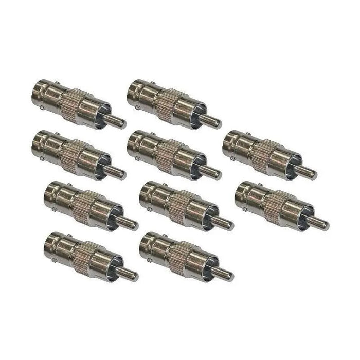 RCA Male Plug to BNC Female Jack Adapter Connector Coupler (10-100 Pack) The Wires Zone