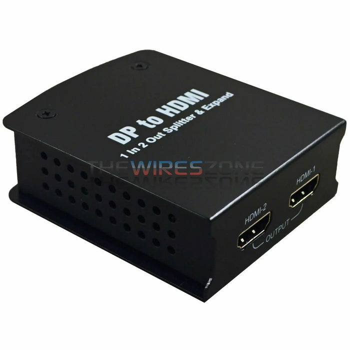 RF Link DHS-6120 2 Port Display Port DP to HDMI Splitter with TV Wall Support The Wires Zone