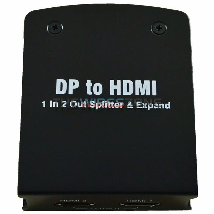 RF Link DHS-6120 2 Port Display Port DP to HDMI Splitter with TV Wall Support The Wires Zone