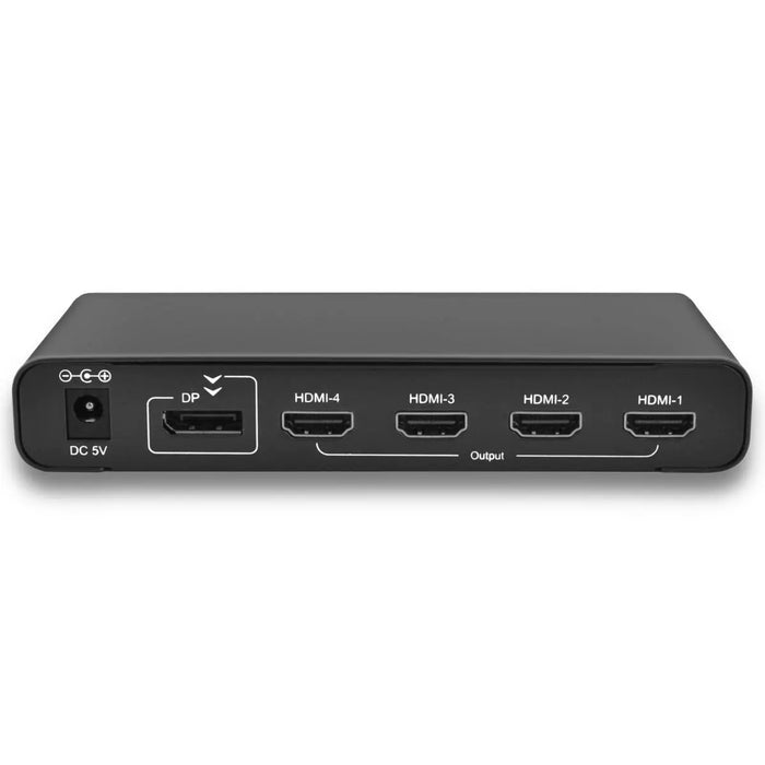 RF Link DHS-6140 4 Port Display Port DP to HDMI Splitter with TV Wall Support The Wires Zone