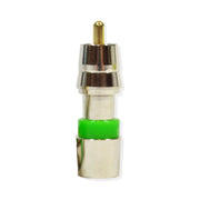 RG59 Cable RCA Compression Connector Adapter (10-100 Pack) Logico