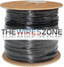 RG59 Siamese 20 AWG CCS Coaxial Cable + 18/2 Power Cable 1000' Black Vertical Cable