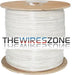 RG59 Siamese 20 AWG CCS Coaxial Cable + 18 AWG Power Cable 500' White Vertical Cable