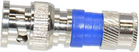 RG6 Dual Shield Coaxial to BNC Compression Type Connector (5-100 Pack) Logico