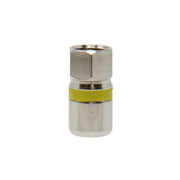 RG6 Quad Shield Coaxial to Self Lock F-Type Compression Connector (10-100 Pack) Logico