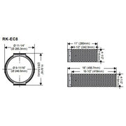 RK-C8 In-Ceiling Bracket Rough-In Kit(pair) for 8"In-Ceiling Speakers Earthquake Sound