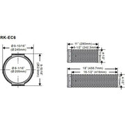 RK-EC6 In-Ceiling Bracket Rough-In Kit(pair) for 6"In-Ceiling Speakers Earthquake Sound