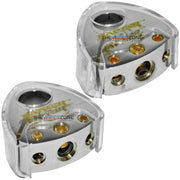 Raptor 2X Platinum 4 8 Gauge AWG Positive and Negative Post Car Battery Terminal - Pair Raptor