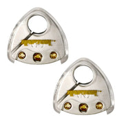 Raptor 2X Platinum 4 8 Gauge AWG Positive and Negative Post Car Battery Terminal - Pair Raptor