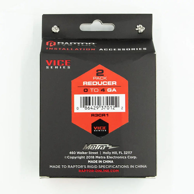Raptor R3CR1 Vice Series 0 to 4 Gauge Reducer Nickel Power 2 Pack Raptor