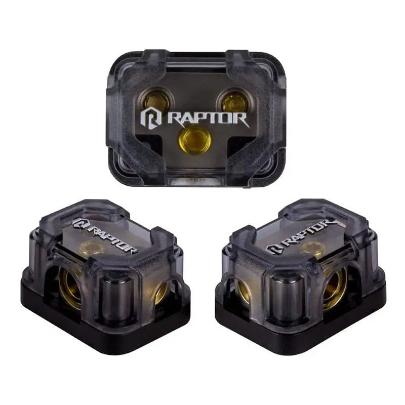 Raptor R5DB3 2-Position 1/0/4/8 Gauge Ground Distribution Block Raptor