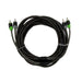 Raptor R5R14 PRO SERIES Visible Dual Twist Audio RCA Interconnect Cable Raptor