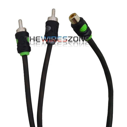 Raptor R5Y1F2M Pro Series 2-Channel Dual Twist RCA Y-Adapter (1F - 2M) Raptor