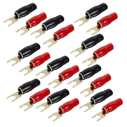 Raptor R810ST Mid Series Gold 8 Gauge Spade Barrier Terminal (20/pack) Raptor