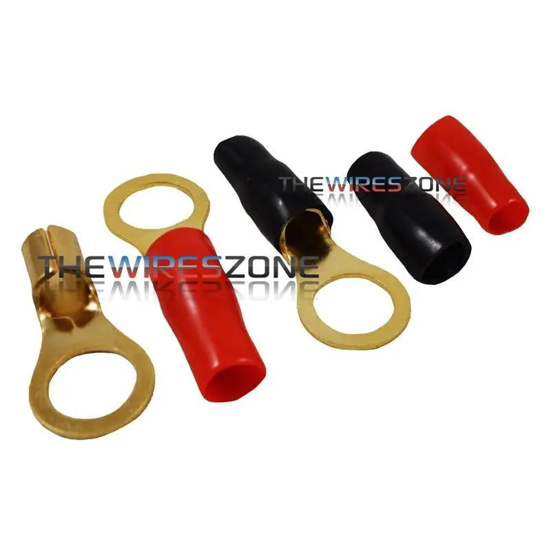 Raptor R838RT Mid Series Gold 8 Gauge 3/8" Ring Terminal (20/pack) Raptor