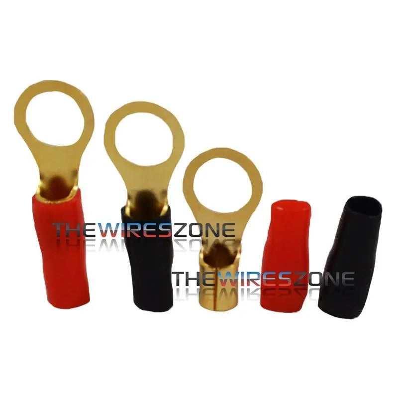 Raptor R838RT Mid Series Gold 8 Gauge 3/8" Ring Terminal (20/pack) Raptor