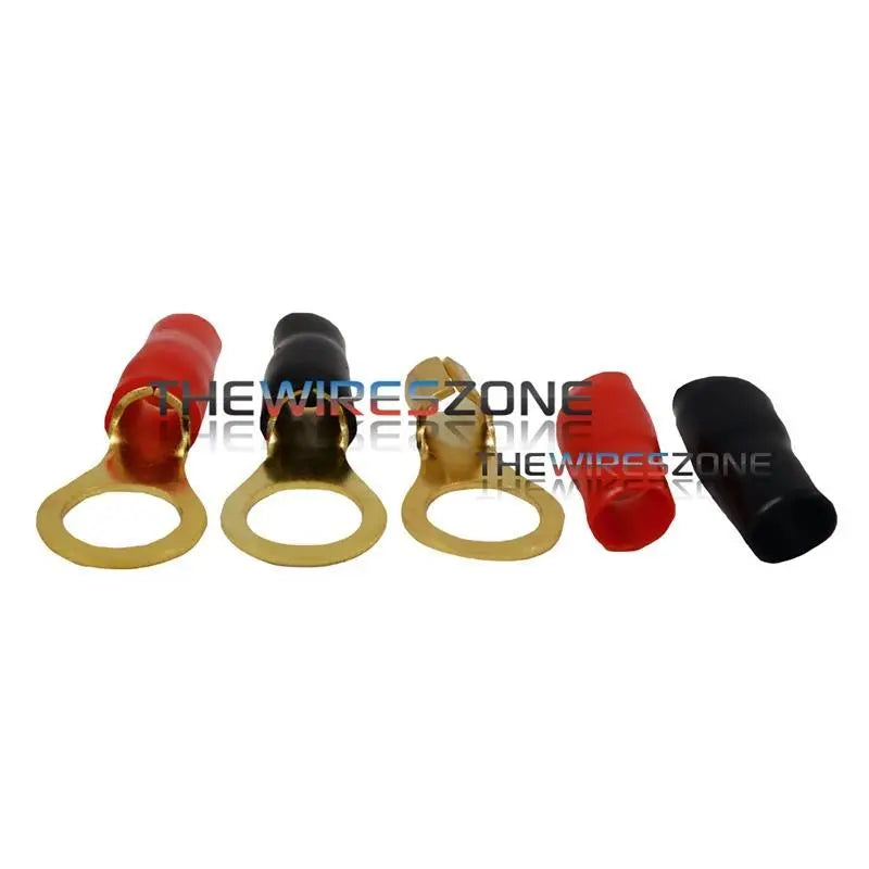 Raptor R838RT Mid Series Gold 8 Gauge 3/8" Ring Terminal (20/pack) Raptor