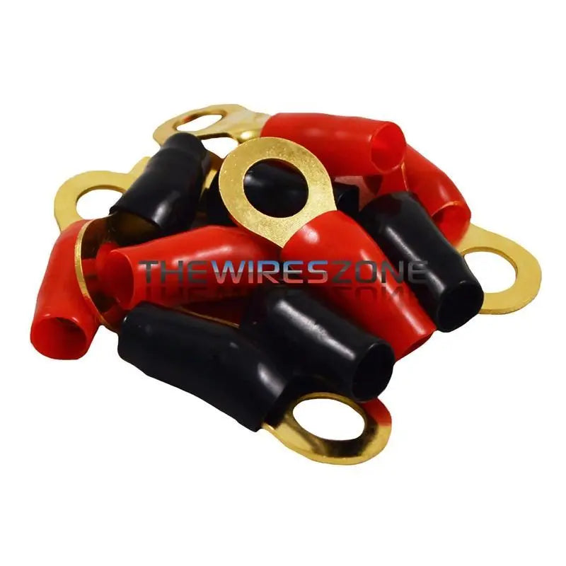 Raptor R8516RT Mid Series Gold 8 Gauge 5/16" Ring Terminal (20/pack) Raptor