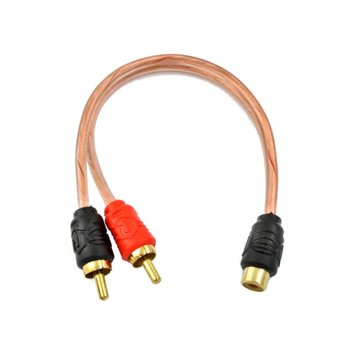 Raptor RCA600-Y1 6-inch 2 Male to 1 Female RCA Y Adapter Splitter Audio Cable 6" (1-10 Pack) Raptor