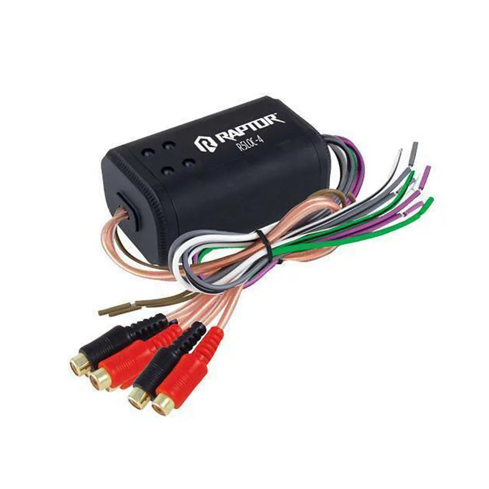 Raptor RLOC60-4 PRO SERIES 4 Channel Line Output Converter 60 Watts In