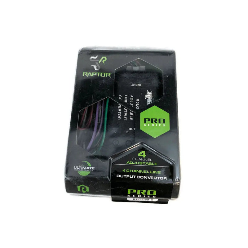 Raptor RLOC60-4 PRO SERIES 4 Channel Line Output Converter 60 Watts Input Power Raptor