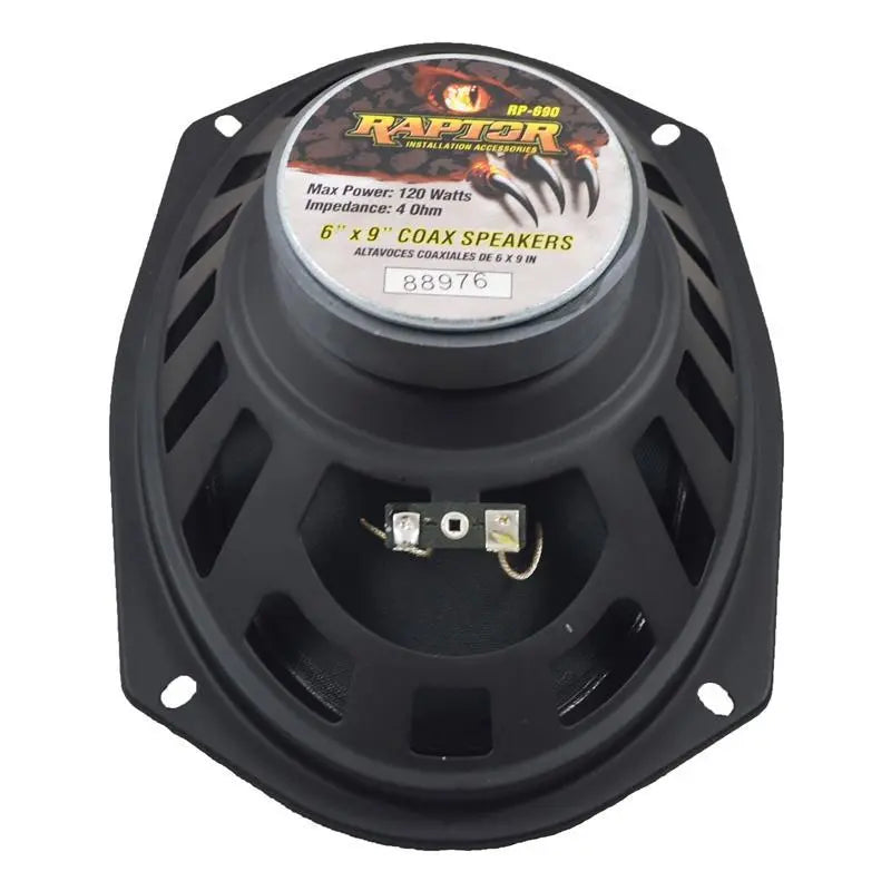 Raptor RP-690 6" x 9" Oval 3-Way 120 Watts Car Audio Speaker (pair) Raptor