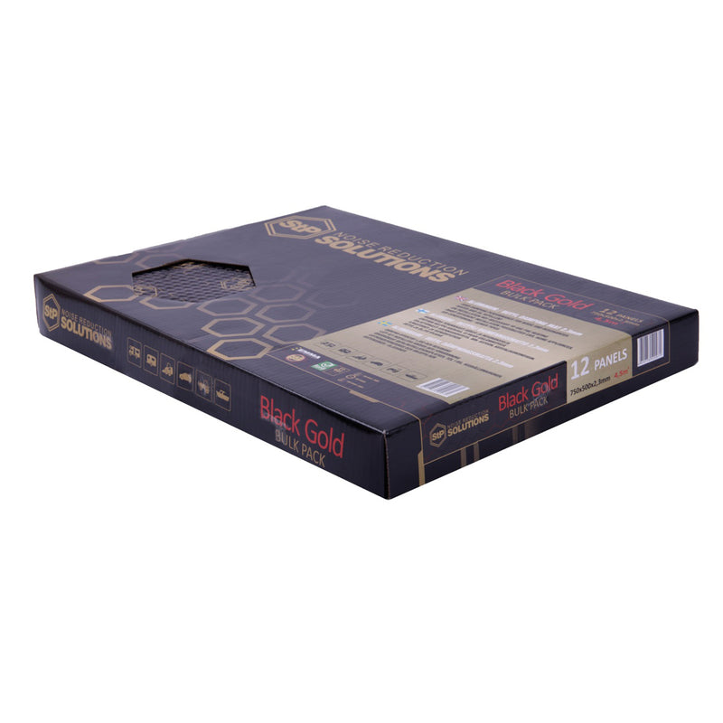 Standartplast STP Black Gold 49 sqft 90 mil Sound Noise Control Adhesive Car Butyl Material