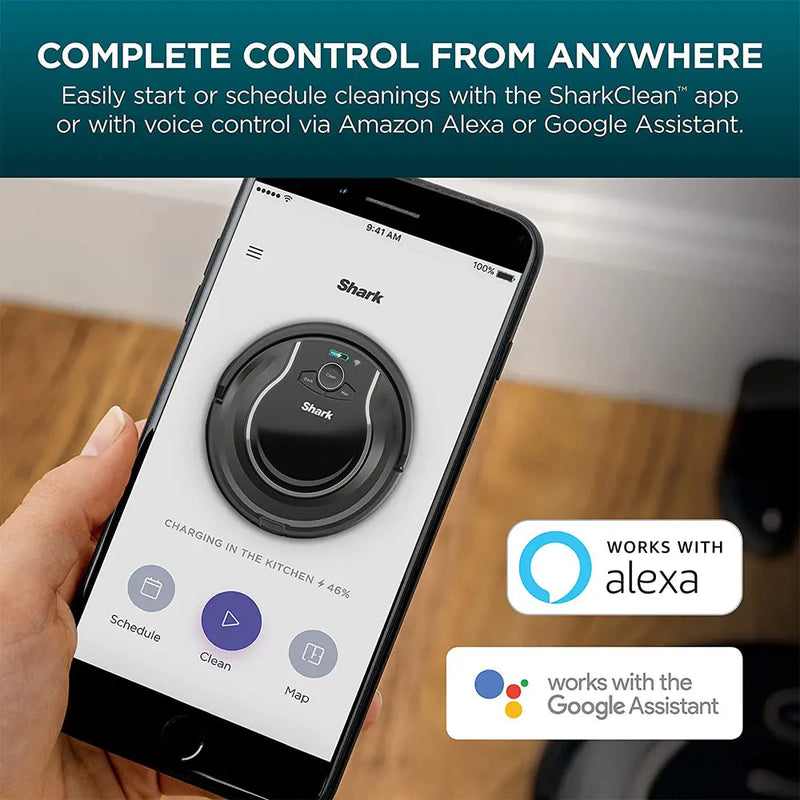 Shark RV750 ION Robotic Vacuum Wi-Fi Connected w/ Alexa Multi-Surface Cleaning Shark
