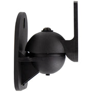 Small Multi-Directional Satellite Speaker Mounts with Adjustable Pivot Black (Pair) Helios