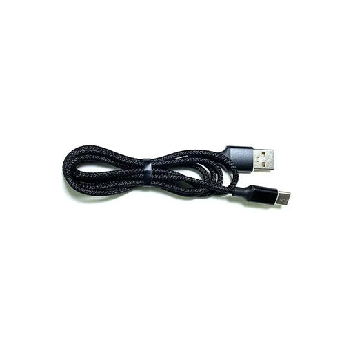 Soft Nylon Braided USB Type-C to USB-A Male USB Charger Cables - 3 Feet, Black Others