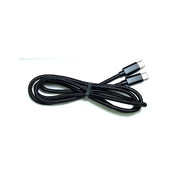 Soft Nylon Braided USB Type-C to USB-C Male USB Charger Cables - 3 Feet, Black Others