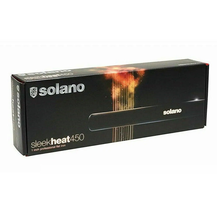 Solano Sleek Heat 450 1" Professional Ceramic Tourmaline Flat Iron Sleekheat Solano