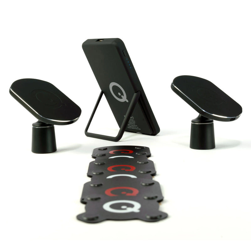 SoloQi 360 Bundle Complete Phone Wireless Charging Kit w/ 1 Batt 2 Mount 6 Pads Others