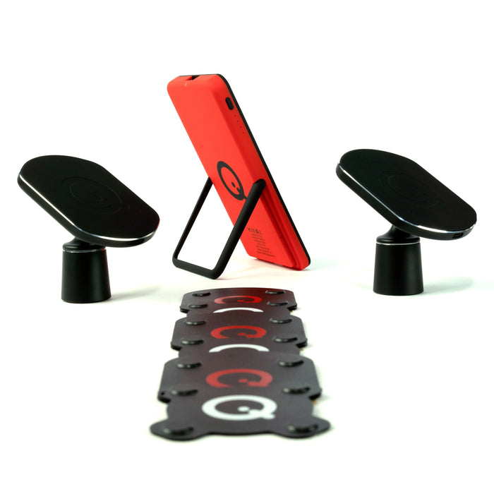 SoloQi 360 Bundle Complete Phone Wireless Charging Kit w/ 1 Batt 2 Mount 6 Pads Others