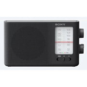 Sony ICF-19 AM FM Radio Portable Dual Band Analog Speaker Black Battery Operated Sony