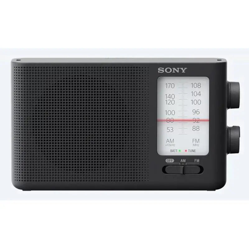 Sony ICF-19 AM FM Radio Portable Dual Band Analog Speaker Black Battery Operated Sony
