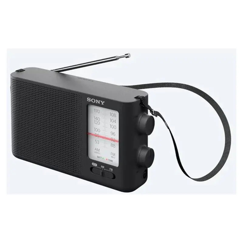 Sony ICF-19 AM FM Radio Portable Dual Band Analog Speaker Black Battery Operated Sony