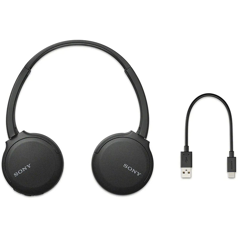 Sony WH-CH510 Bluetooth Wireless Noise Cancellation On-Ear Headset Black Sony