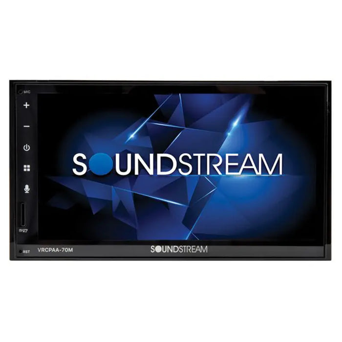 Soundstream VRCPAA-70M 7" CarPlay Android Auto Multimedia Double Din Stereo Soundstream