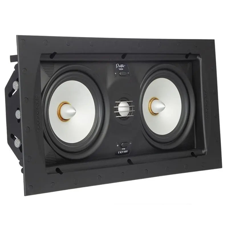 SpeakerCraft ASM54633-2 Profile Aim LCR5 Three In-wall Speaker w/ Aimable Woofer SpeakerCraft