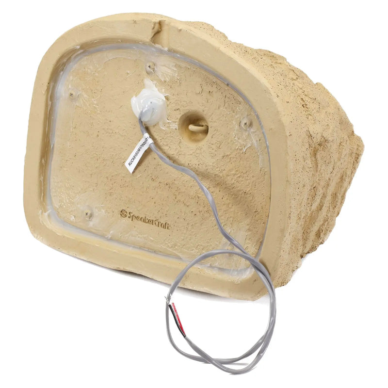 Speakercraft Ruckus 6 One  6.5" 80W Outdoor Water Resistant Rock Speaker Sandstone SpeakerCraft