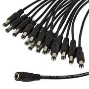 Spyclops SPLIT16 16 Male to 1 Female 12V DC Power Splitter for Cameras Spyclops