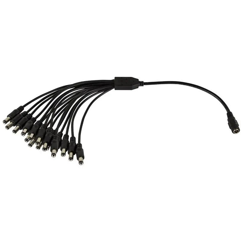 Spyclops SPLIT16 16 Male to 1 Female 12V DC Power Splitter for Cameras Spyclops