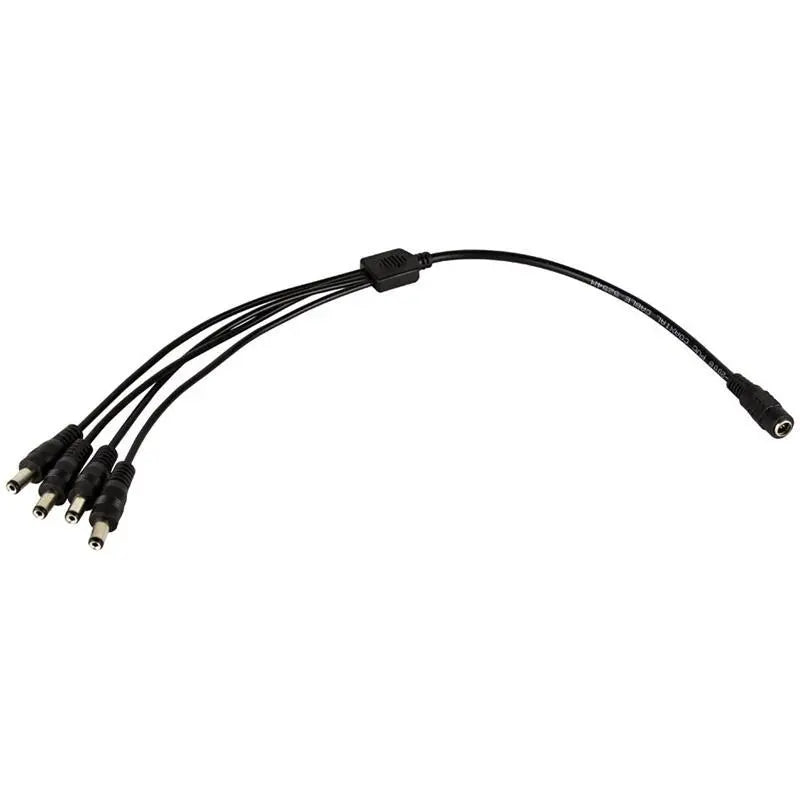 Spyclops SPLIT4 4 Male to 1 Female 12V DC Power Splitter for Cameras Spyclops