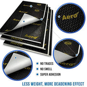 Standartplast STP Black Aero 49 sqft 90 mil Sound Vibro Audio Deadening Adhesive Car Butyl Material STP