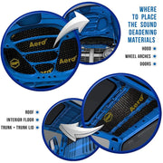 Standartplast STP Black Aero 49 sqft 90 mil Sound Vibro Audio Deadening Adhesive Car Butyl Material STP