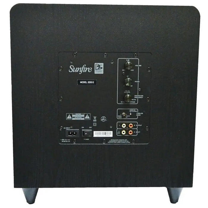 Sunfire SDS12 12" Dual Driver Powered Subwoofer 300W Class D Amplifier Sunfire