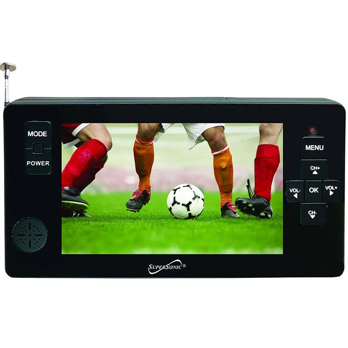 Supersonic SC-143 Portable 4.3" LED TV with Micro SD, USB input and Remote Supersonic